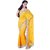 Trishana Fashions Sarees Chiffon Embroidered TFWE10015 Yellow