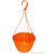 Hanging Planter Flower Pot 8 Inch X 2 Qty Orange