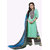Ladies Beautiful Ethnic Pure Cotton Printed Dress Material Green (Unstitched)