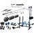 Protoner Rubberised Extreme Weight Lifting Package 28 Kgs + 5' Straight+ 3' Curl Rod + Protoner 20 In 1 Multy Bench