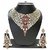 Zaveri Pearls Non Plated Pink Alloy Necklace Set For Women