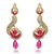 Kriaa Designer Pink Meenakari Earrings  -  1304801