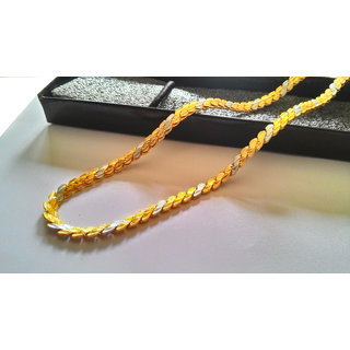 Mens gold outlet over silver chain
