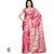 Cream & pink color with Net pattern Half & half lehenga saree