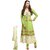 Florence Green Georgette Embroidered Salwar Suit Dress Material (Unstitched)