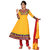 Florence Embrodried Yellow Anarkali Dress Material(SB-1285)
