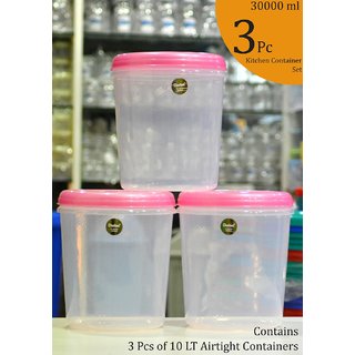 CHETAN 3 PC SET (10 LTR),KITCHEN CONTAINER @ 890/= ONLY FREE DELIVERY.