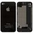 Apple iPhone 4S BACK HOUSING PANEL - BLACK battery cover black