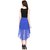 Harpa WomenS Dress Royal Blue Georgette Sleeveless Midi Dress