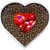 Skylofts sweet Chocolate Coated Butterscotch Nutties 300gms  Heart Box