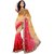 florence clothing company Beige Chiffon Embroidered Saree With Blouse