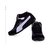 Shooz Men's Black & White Lace-up Sneakers