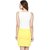 Harpa Yellow Short Length Plain Women Dress