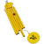 Arts  Kraft Fengshui Loud Sound 6 Rod Yellow Iron Windchime  (24 inch, Yellow)