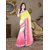 Jannat Multicolor Raw Silk Self Design Saree With Blouse
