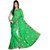 florence clothing company Turquoise Chiffon Embroidered Saree With Blouse