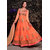 Flamboyant Orange Color  Designer Wedding Wear Anarkali Suit