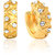 Mahi Gold Plated Fashionara Earrings With Crystals