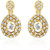 Oviya Gold Plated Evening Blush Earrings With Crystal