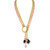 Hsk pink jade flowy Fashion Brass necklace For Women