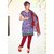 Riti Riwaz Exclusive Purple Cotton dress material with dupatta MSK15016