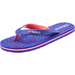 Buy Relaxo Bahamas Mens Blue Red Slippers Online @ ₹298 from ShopClues