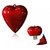 Microware 16Gb Red Plastic Heart Shape Designer Fancy Pendrive JKL206