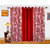 Dekor World Exclusive Maroon Polyester Window Curtain (Pack Of 3)