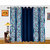Dekor World Blue Polyester Window Curtain (Pack Of 3)