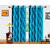 Dekor World Latest Turquoise Polyester Window Curtain (Pack Of 2)
