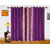 Dekor World Exclusive Purple Polyester Window Curtain (Pack Of 3)