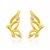 Mahi Gold Plated Cheerful Butterfly Stud Earrings With Crystal For Women Er 