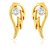 Mahi Gold Plated Angel Wings Stud Earrings With Crystal For Women Er1109283G