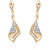 Oviya Gold Plated Glam Destination Earrings With Crystal For Women Er219102 