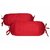 quilting bolster cover red 2 pcs set
