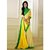 Riti Riwaz Yellow & Green saree with unstitched blouse RBL102