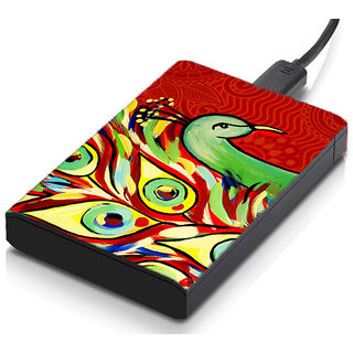 MeSleep Red Peacock Hard Drive Skin