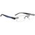 Cardon 512  Size 50 Black in Blue Rectangular Rimless Eyeglasses