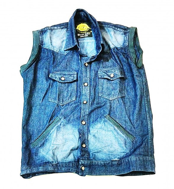 Buy Roadster Men Blue Sleeveless Denim Jacket  Jackets for Men 6411360   Myntra