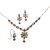 Kriaa Festive Necklace Set in Pink & Green with Maang Tikka - 11006-08