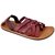 Mens Red,Brown Velcro Sandals
