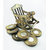Onlineshoppee Beautiful miniature rocking chair design wooden tea coffee coaster
