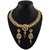 Kriaa Gold Plated Necklace Set in Purple