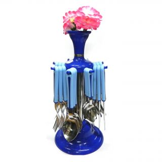 New 24 Pcs Cutlery Set With Flower Stand