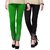 Stylobby Ankle Length Black and Green Lace legging