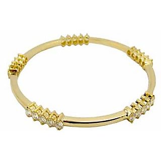 Avsar Real Gold And Diamond Fandcy Bangle Avb041