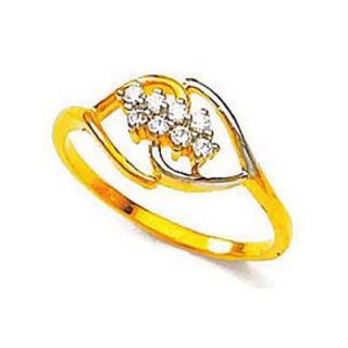Bling Diamond Accessories Daily Wear Eight Stone Romantic Heart Shape Diamond Ring Hand Made With Real Gold And Diamonds Bgr063