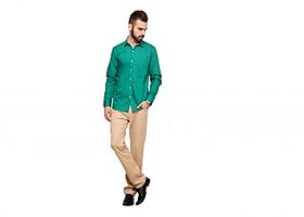 Men's Green Linen shirt