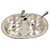 Gifts Vale German Silver 2 Bowl 2 Spoon  Tray Set
