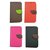 Leather Flip Case For N 7100 / Galaxy Note 2 / Pink Color